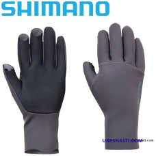 Перчатки Shimano Chloroprene EXS 3 Cut Gloves размер L серые
